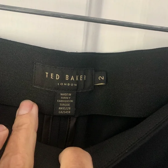 Ted Baker black tapered leg slacks. Like new - Picture 5 of 5